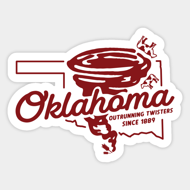 Fun Oklahoma Twister Tee Sticker by luckybengal